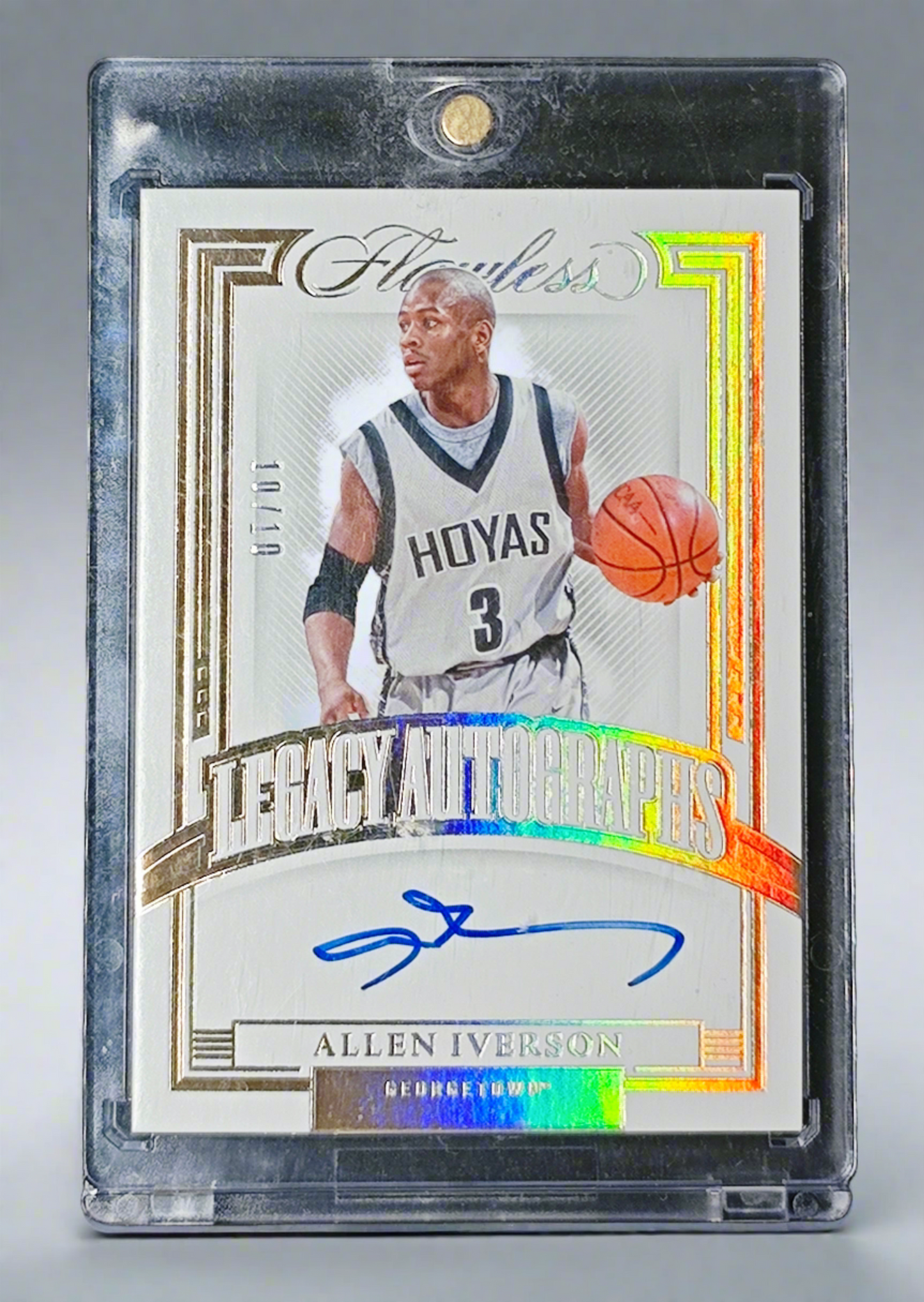 Allen Iverson Flawless Collegiate auto /10